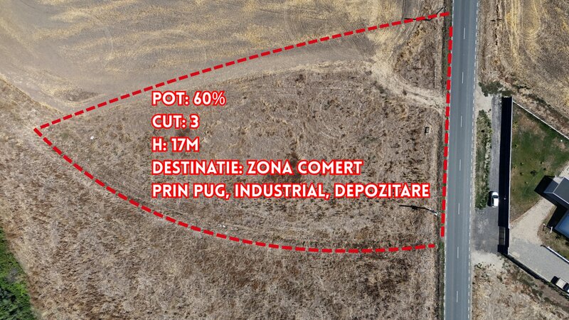 Ilfov Oportunitate de afacere intre Balaceanca si Glina- Teren de vanzare.